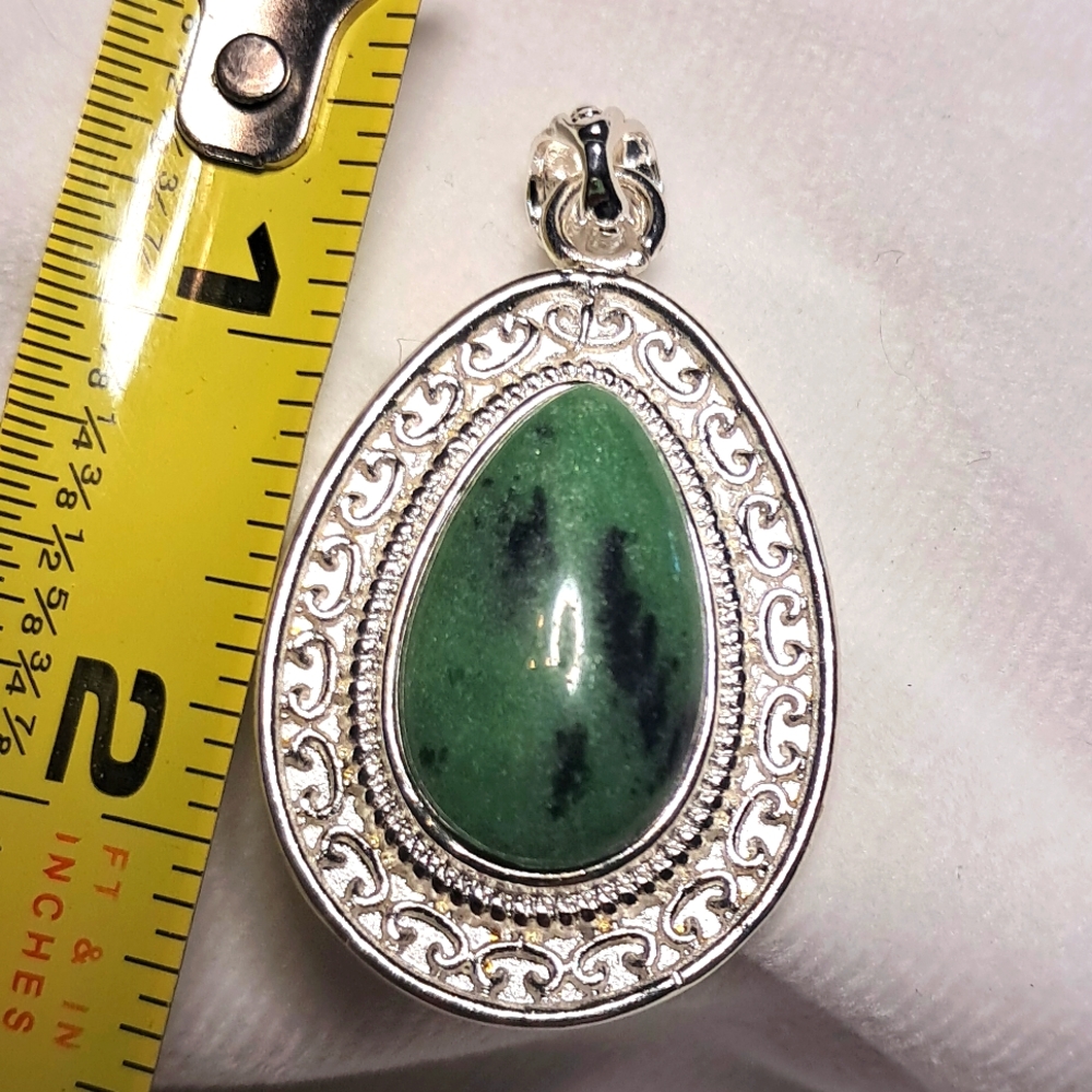 Natural Ruby-Zoisite pendant